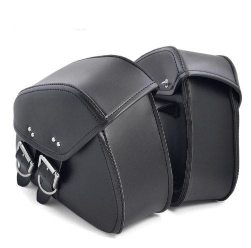 Black PU Leather Luggage Bags