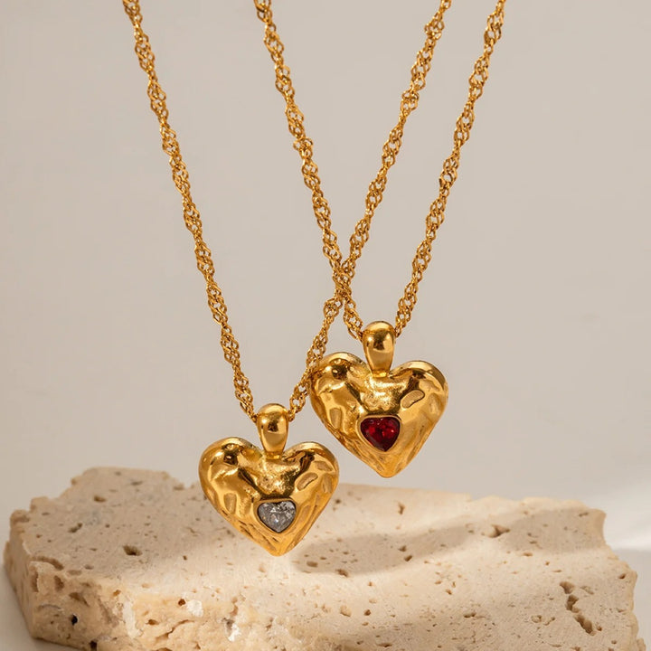 Alloy Heart-shaped Necklace