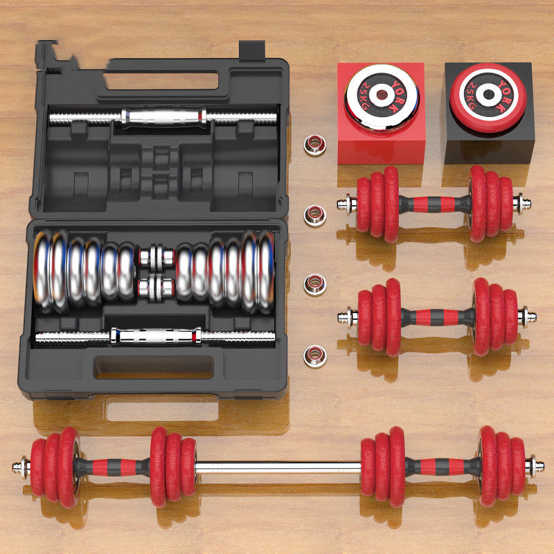 Black Lacquered Red Dumbbells