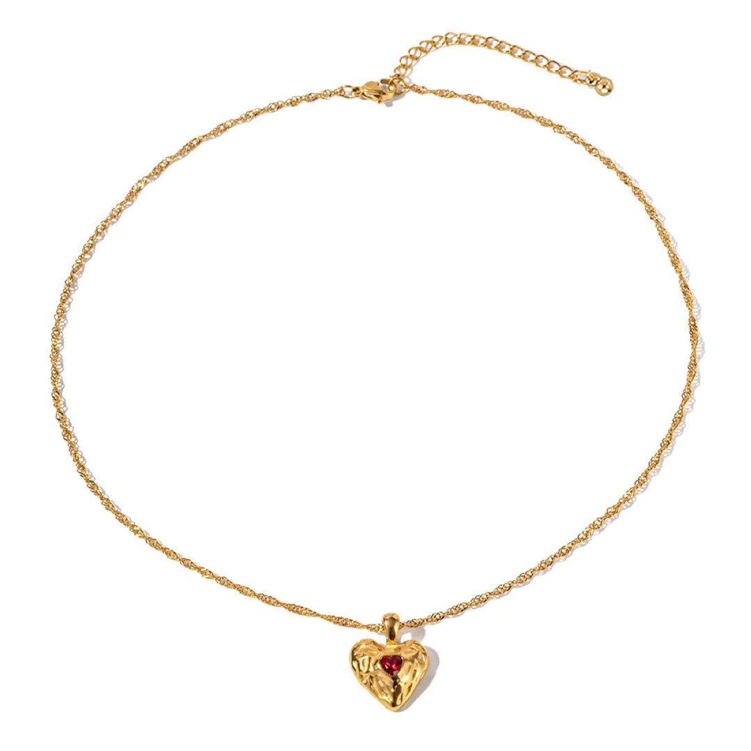 Alloy Heart-shaped Necklace