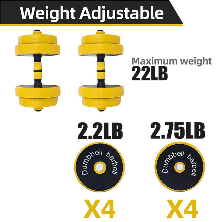 Adjustable Dumbbell Barbell Weight Pair