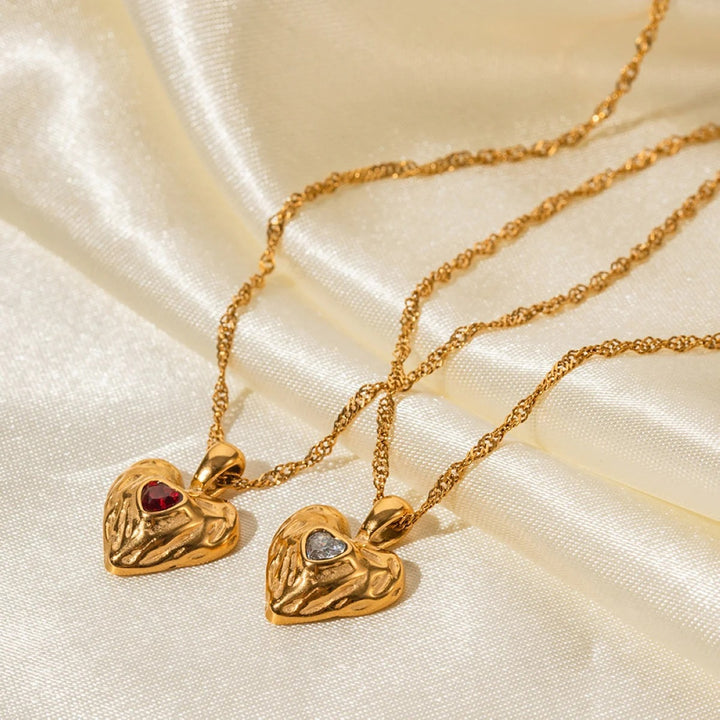 Alloy Heart-shaped Necklace