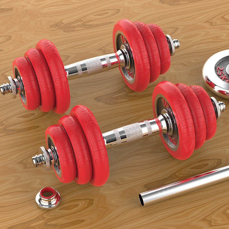 Black Lacquered Red Dumbbells