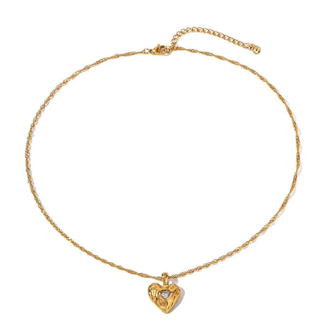 Alloy Heart-shaped Necklace